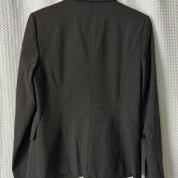 $94 Rafaella Size 10 Charcoal 2 Way Stretch Blazer - Picture 4 of 9